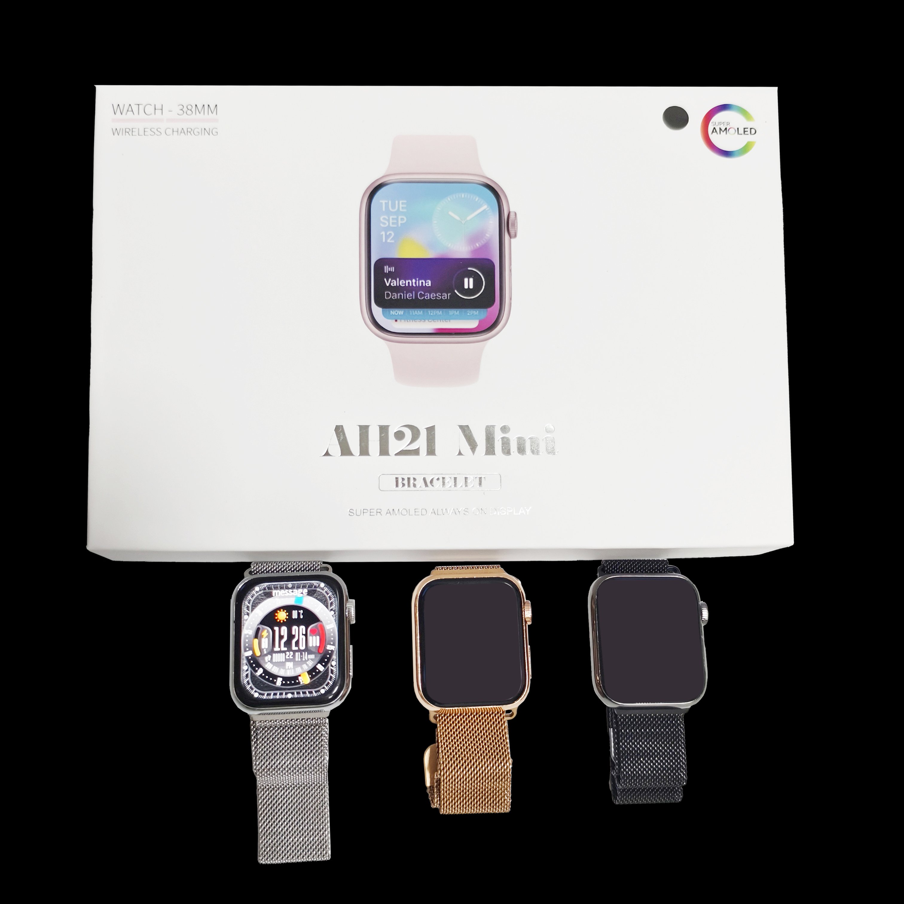 AH21 Mini Samrtwatches 38MM Stable Quality Colorful Wallpaper Variety UI Switching Smart Watch 2024 A59 A58 PULS Gift Set Watch