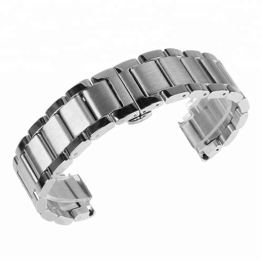 Good quality stainless steel Inter brushed replacement wrist watch bands for smart watch smart bracelet with quick release