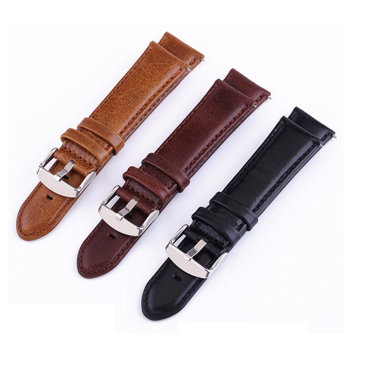 DW Watch Genuine Leather 18mm 20mm 22mm Sport Band Strap quick release for Samsung Galaxy Smart Watch 4 Active 3 Gear Sport S3