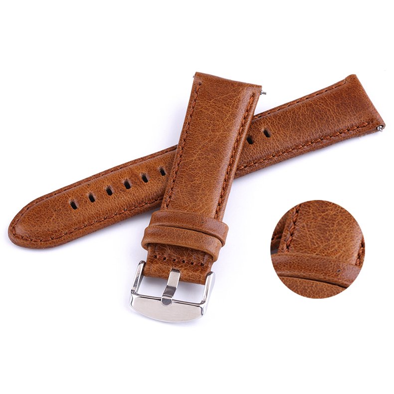 DW Watch Genuine Leather 18mm 20mm 22mm Sport Band Strap quick release for Samsung Galaxy Smart Watch 4 Active 3 Gear Sport S3