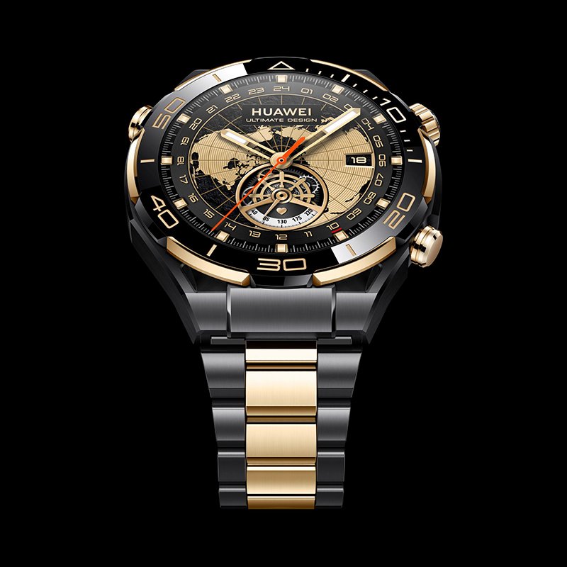 HUA WEI WATCH ULTIMATE DESIGN ECG Electrocardiogram Analysis Bidirectional Beidou Satellite First Golden Smart Watch
