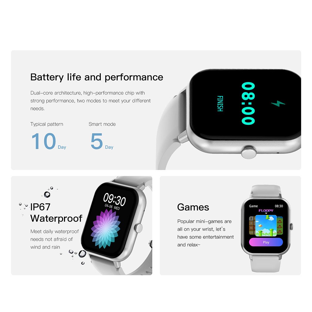 Fashion smart watches HM54 1.83 inch screen BT calling smart watches waterproof smart watch Heart rate sensor fitness tracker