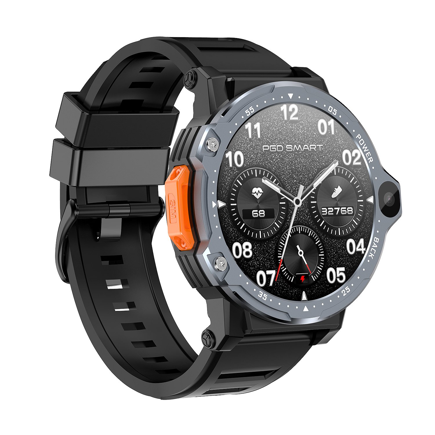 1.54 Inch round Screen Android 8.1 OS Smart Watch with 2GB RAM 64GB ROM 4G LTE Supported Kid Features PG999