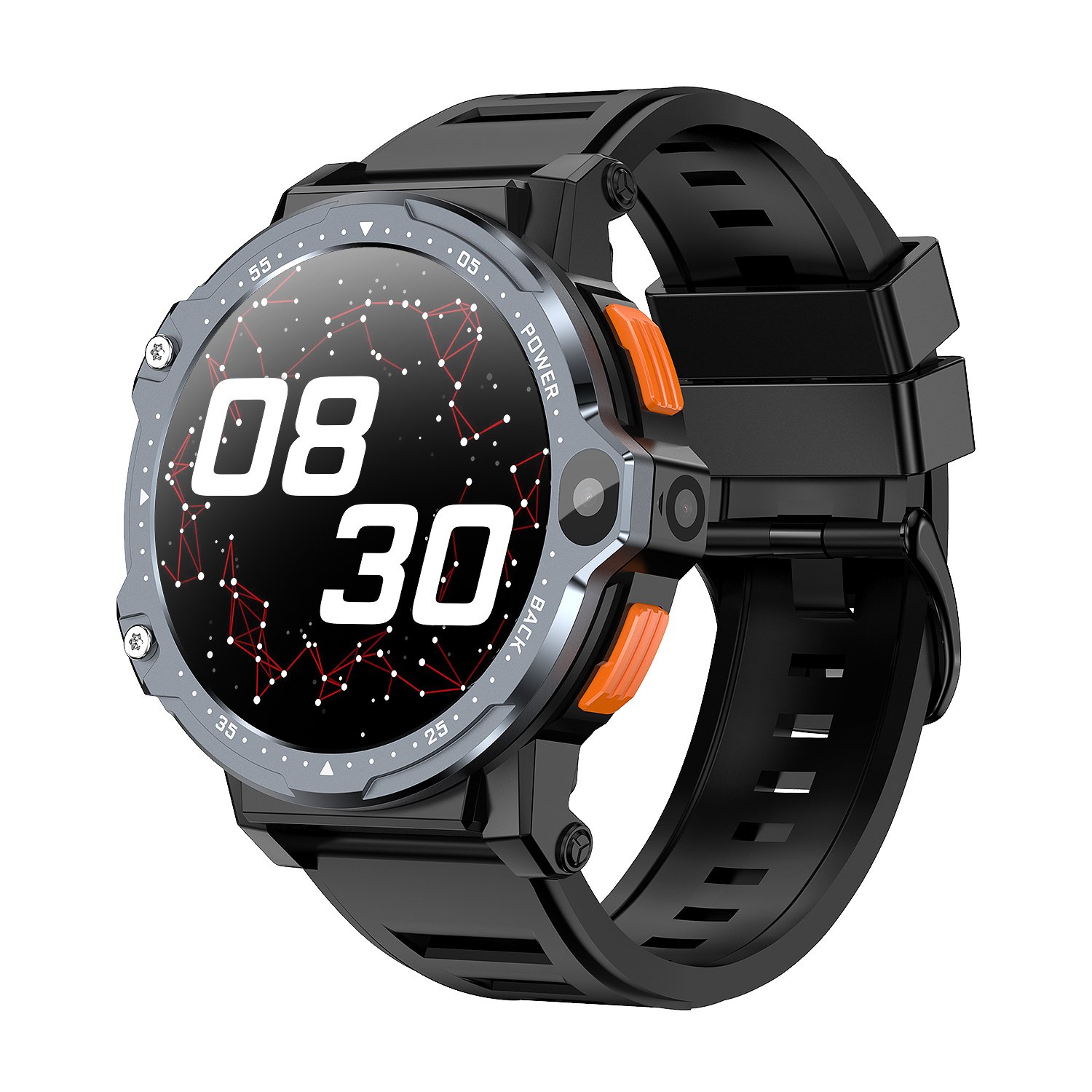 1.54 Inch round Screen Android 8.1 OS Smart Watch with 2GB RAM 64GB ROM 4G LTE Supported Kid Features PG999