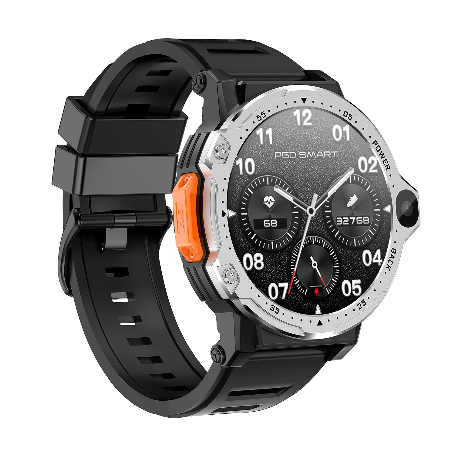 1.54 Inch round Screen Android 8.1 OS Smart Watch with 2GB RAM 64GB ROM 4G LTE Supported Kid Features PG999