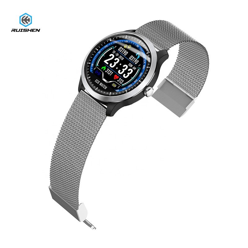 N58 ECG PPG smart watch with electrocardiograph ecg display,holter ecg heart rate monitor blood pressure smartwatch