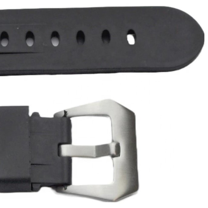 JD608 Silicone Watch Straps Black Water Resistant 20/26mm Smart Watch Bands Wristband Size 22mm Accessory
