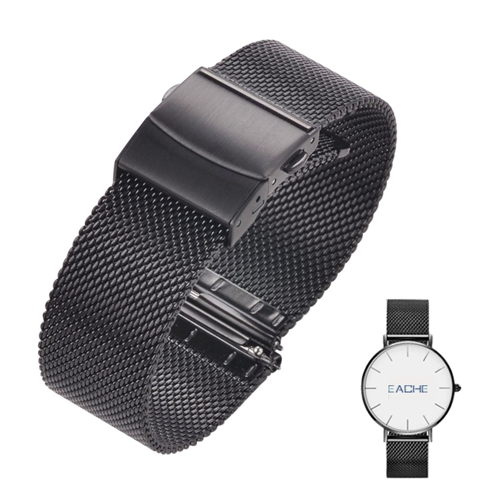 LAIHE Quick Release Stainless Steel For Samsung Galaxy Apple Watch Milanese Mesh Watch Band Smart Watch band