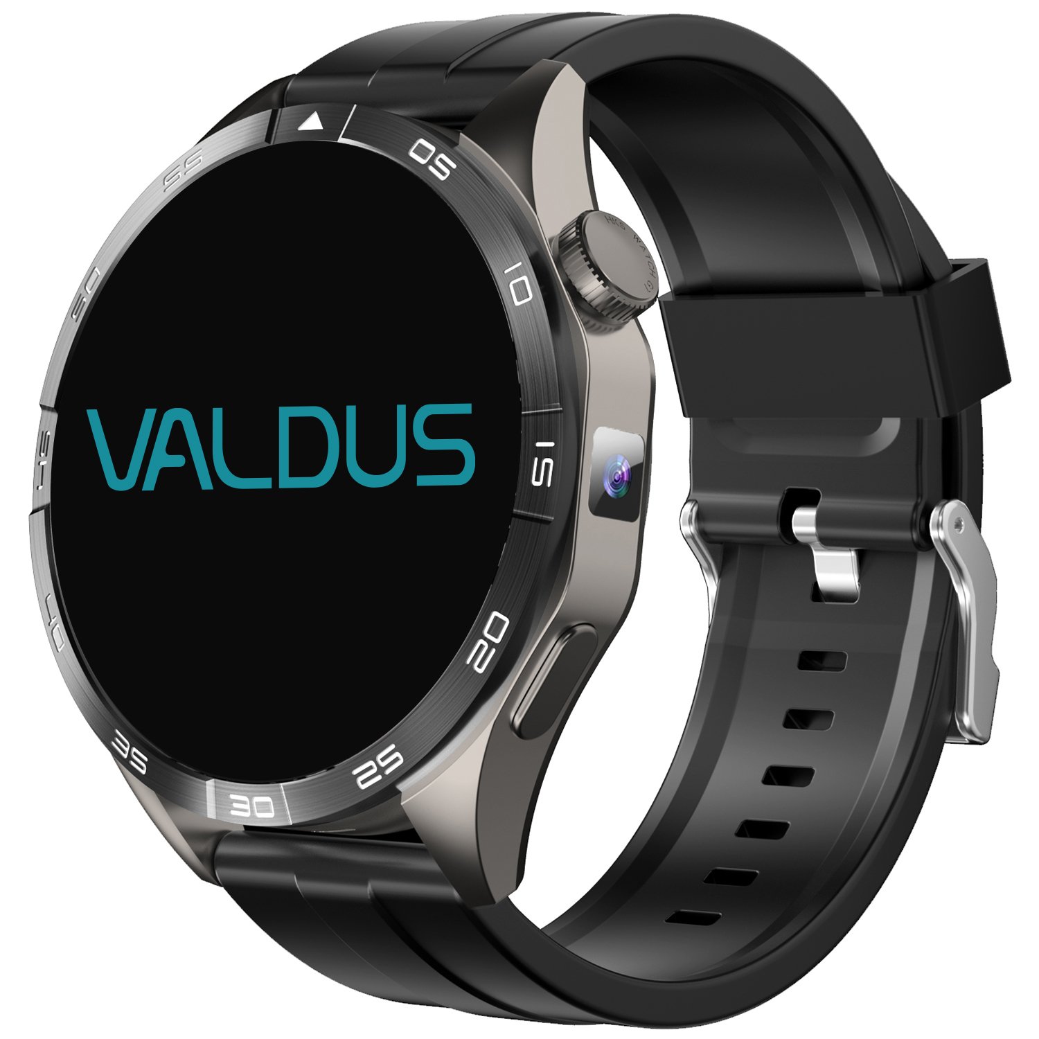 VALDUS GPS WIFI Video 200W Camera Memory 4GB Smartwatch 4G Sim Card Android Phone Waterproof VG52 PRO AMOLED Round Smart Watch