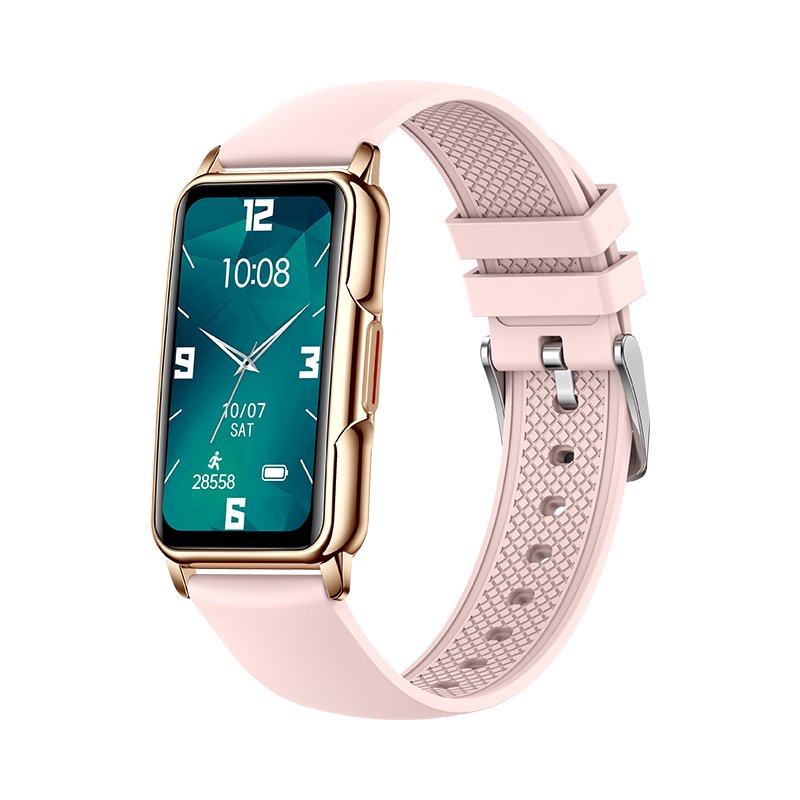 H80 Fashion Ladies Smart Watch 1.47 inch HD Screen with Heart Rate Blood Oxygen Monitor Rose Gold Steel Smart Watch for Women