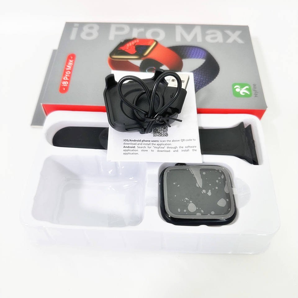 2024 i8 Pro Max Smart Watch Series 8 1.73 Inch Touch Screen Hryfine App Reloj Inteligente Smart Watches i8 Pro Max