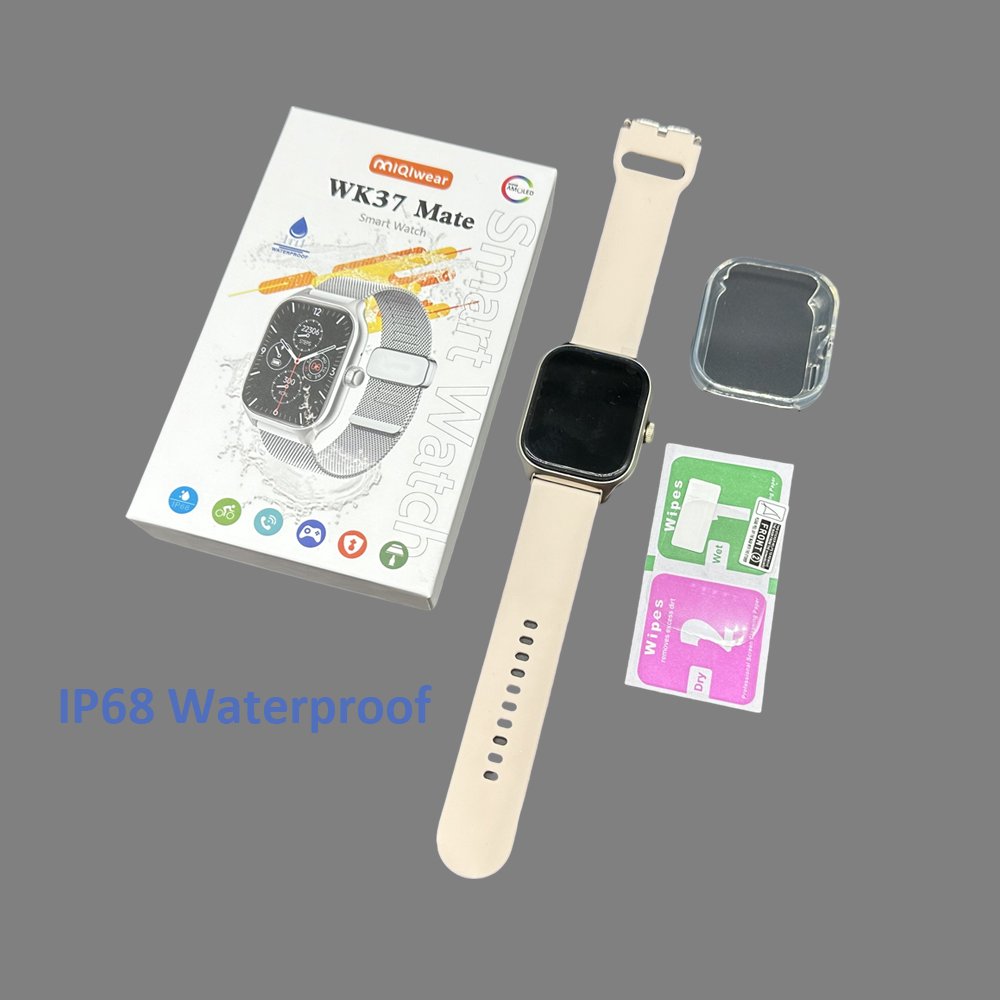 High Quality WK37 Mate Smart Watch Full touch screen IP68 Waterproof Box Set Comes With Protective Case And Film PK WK9 Max