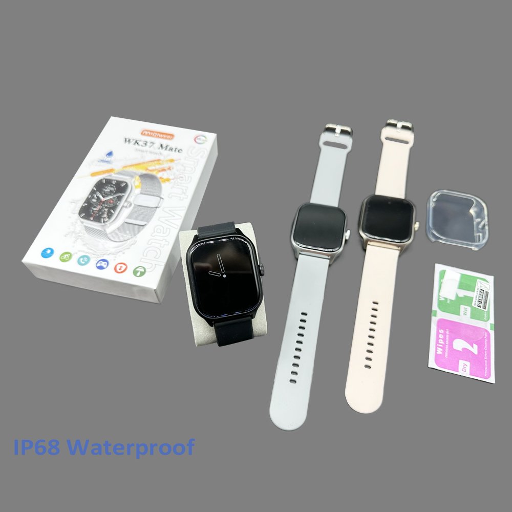 High Quality WK37 Mate Smart Watch Full touch screen IP68 Waterproof Box Set Comes With Protective Case And Film PK WK9 Max