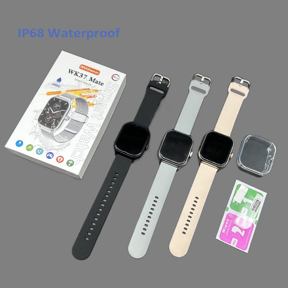 High Quality WK37 Mate Smart Watch Full touch screen IP68 Waterproof Box Set Comes With Protective Case And Film PK WK9 Max