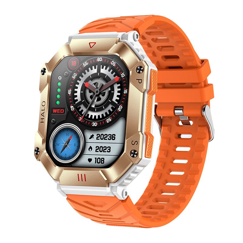 Wholesale Waterproof Rugged Android iOS Smartwatch BT Calling Men Sport Altimeter Barometer Smart Watches