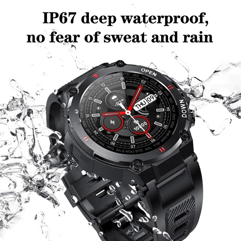 Smart Wrist Watch Men Blue tooth Call Smartwatch Waterproof Health Monitor Mans Sports Watches