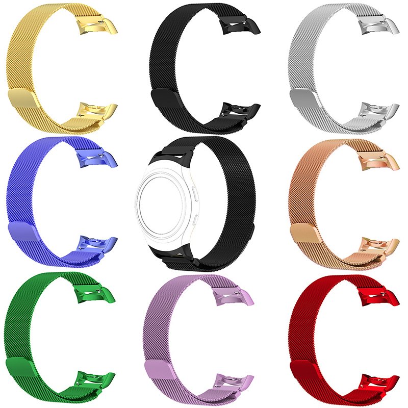 Stainless Steel Smart Watch Band For Samsung Gear S2 SM-R720 With Adapter Connector Metal Sport Bracelet Strap
