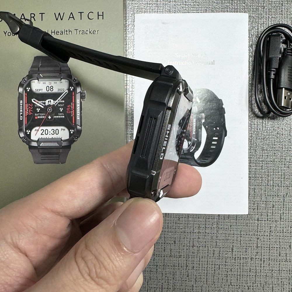 MK66 1.85" Rugged Outdoor Smartwatch IP68 Waterproof Hombre Reloj inteligente Men Montre intelligente Sport Men Smart watch MK66