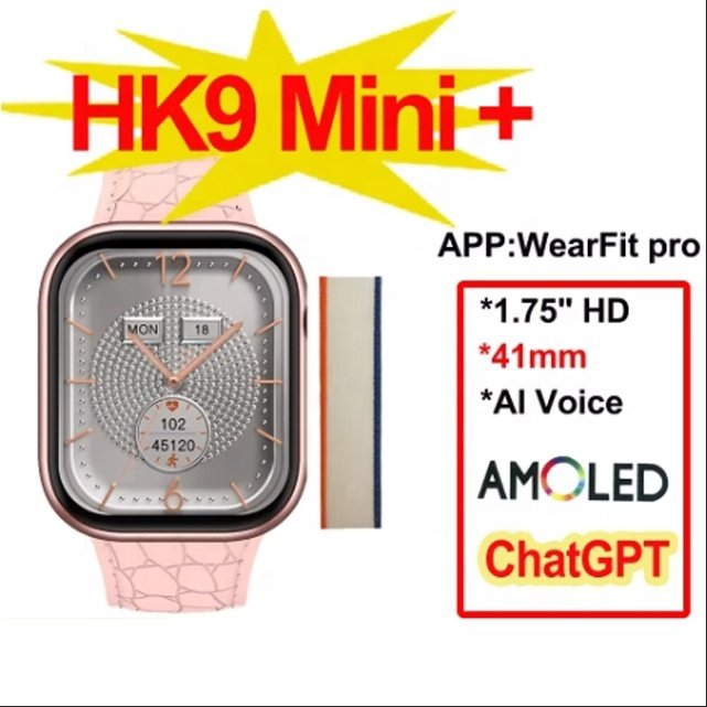 HK9 Mini + Smart Watch 41mm Women ChatGPT Compass NFC Voice Asisstant Sports Bluetooth Call HK9 Mini Plus Smartwatch Men