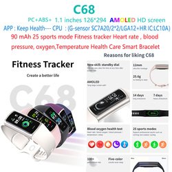 C68-fitness-tracke-smart-bracelet-band-