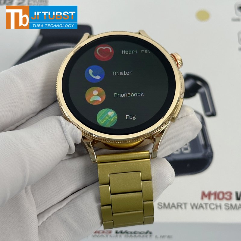 M103 Smartwatch Suit With earbuds Double Watches Men Women Smart Bracelet Gold Sport 2 in 1 waterproof smart watch M103