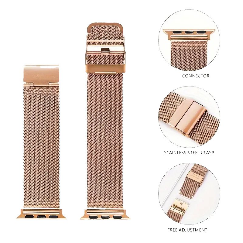 Wholesale luxury Stainless Steel metal Watch Band for Apple Watch series 8 7 38mm 41mm 42mm 44mm 45mm 49mm Smart Watch Wristband