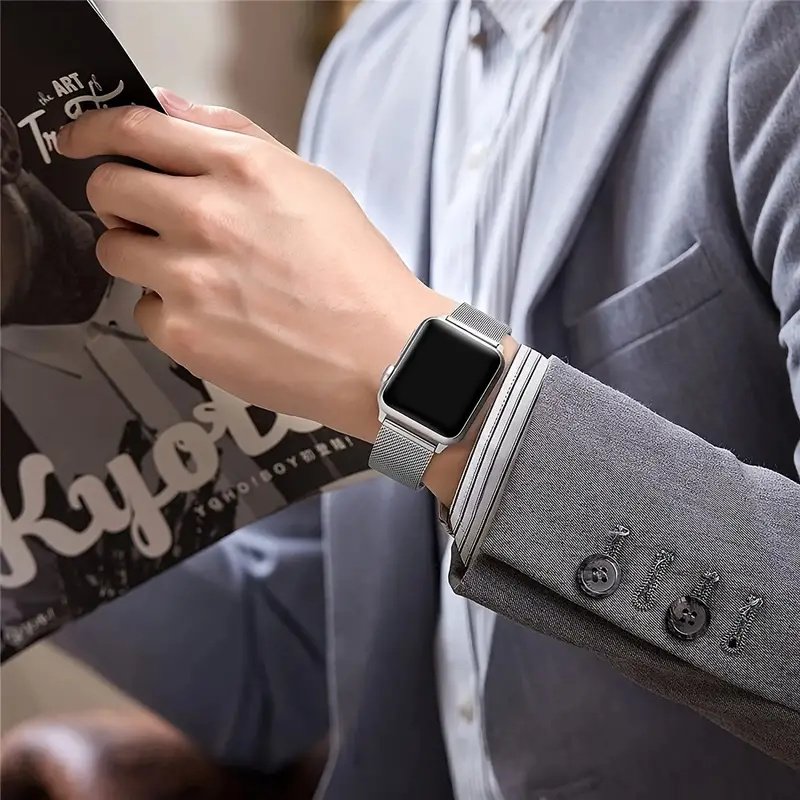 Wholesale luxury Stainless Steel metal Watch Band for Apple Watch series 8 7 38mm 41mm 42mm 44mm 45mm 49mm Smart Watch Wristband
