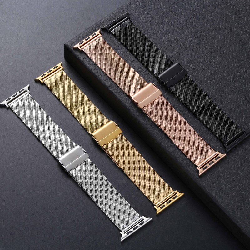 Wholesale luxury Stainless Steel metal Watch Band for Apple Watch series 8 7 38mm 41mm 42mm 44mm 45mm 49mm Smart Watch Wristband