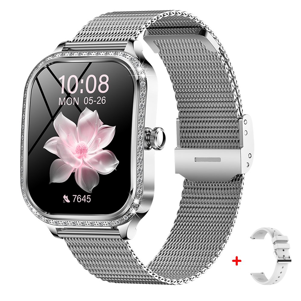 2024 smart Watch MK88 1.75inch BT Call Women Health Monitoring Multi sport mode Lady Fashion Diamond Smartwatch For Women