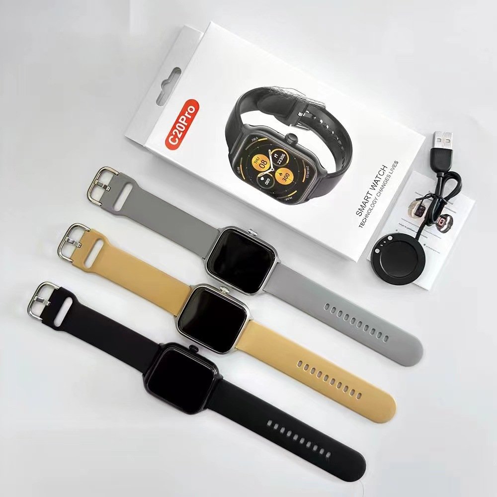 2024 Hot Selling C20Pro SmartWatch Fitness Waterproof Bt Smart Watch Watches Big Screen Y13 smart watch