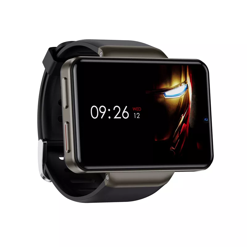 2021 New Dm101 LET Smart Watch 2.41 Inch Larger Scrreen Face Id Unclok Dual Camera 4g Android Smartwatch Men