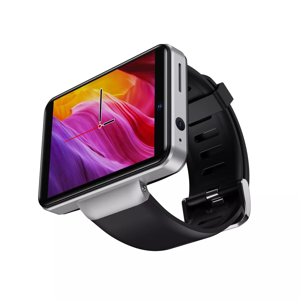2021 New Dm101 LET Smart Watch 2.41 Inch Larger Scrreen Face Id Unclok Dual Camera 4g Android Smartwatch Men
