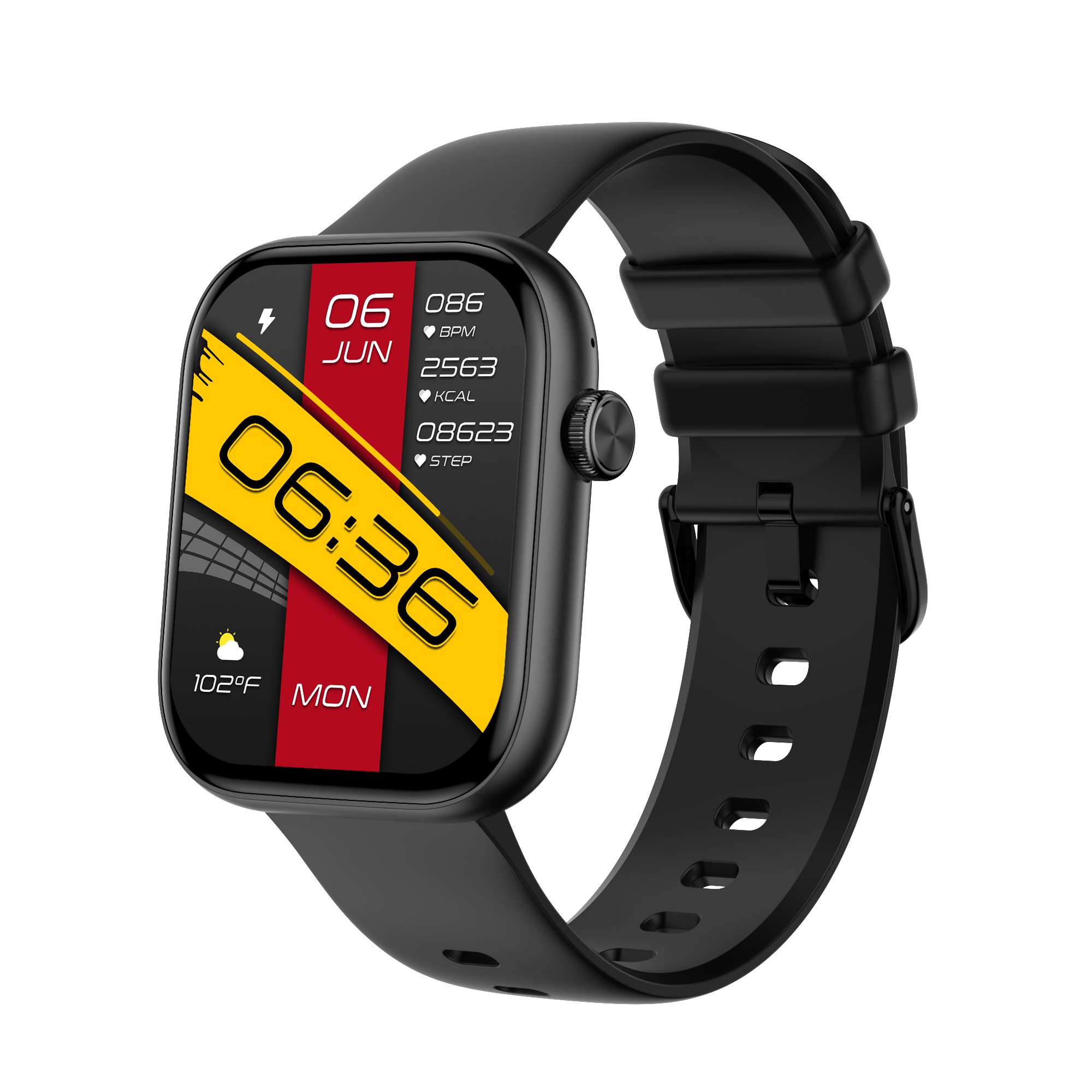 2024 New Fashion High Quality P89 Smart Watch Fitness Tracker for Apple iOS Square Shape with TFT Display for Men