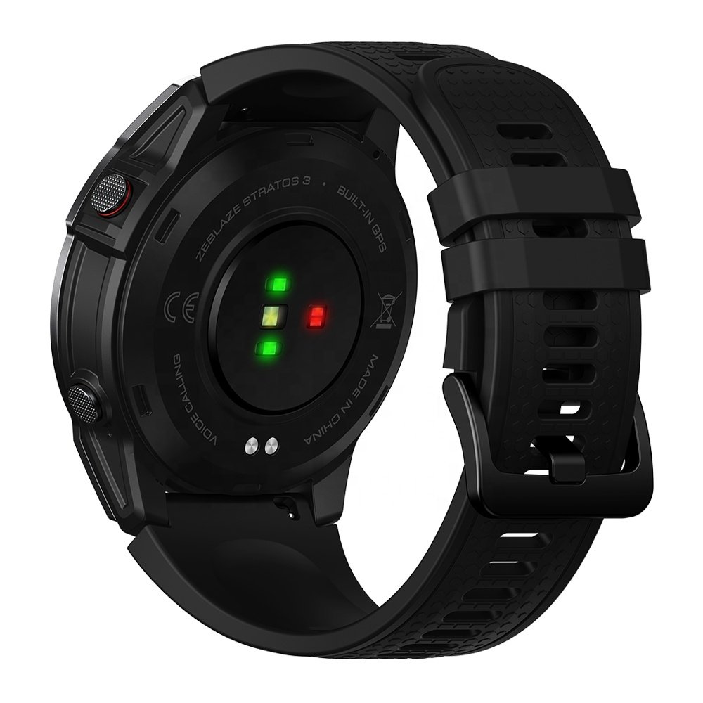 Zeblaze Stratos 3 Smart Watch HiFi Voice Calling Built-in GPS 1.43" AMOLED Always On Display 100+ Workout Modes GPS Smart Watch