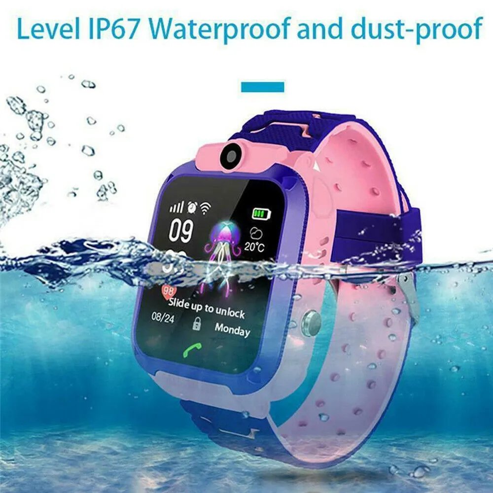 Q12 Baby Watch Location Tracker 1.44 Inch alarm waterproof SOS phone call wrist LBS Kid Smart Watch for kids girls
