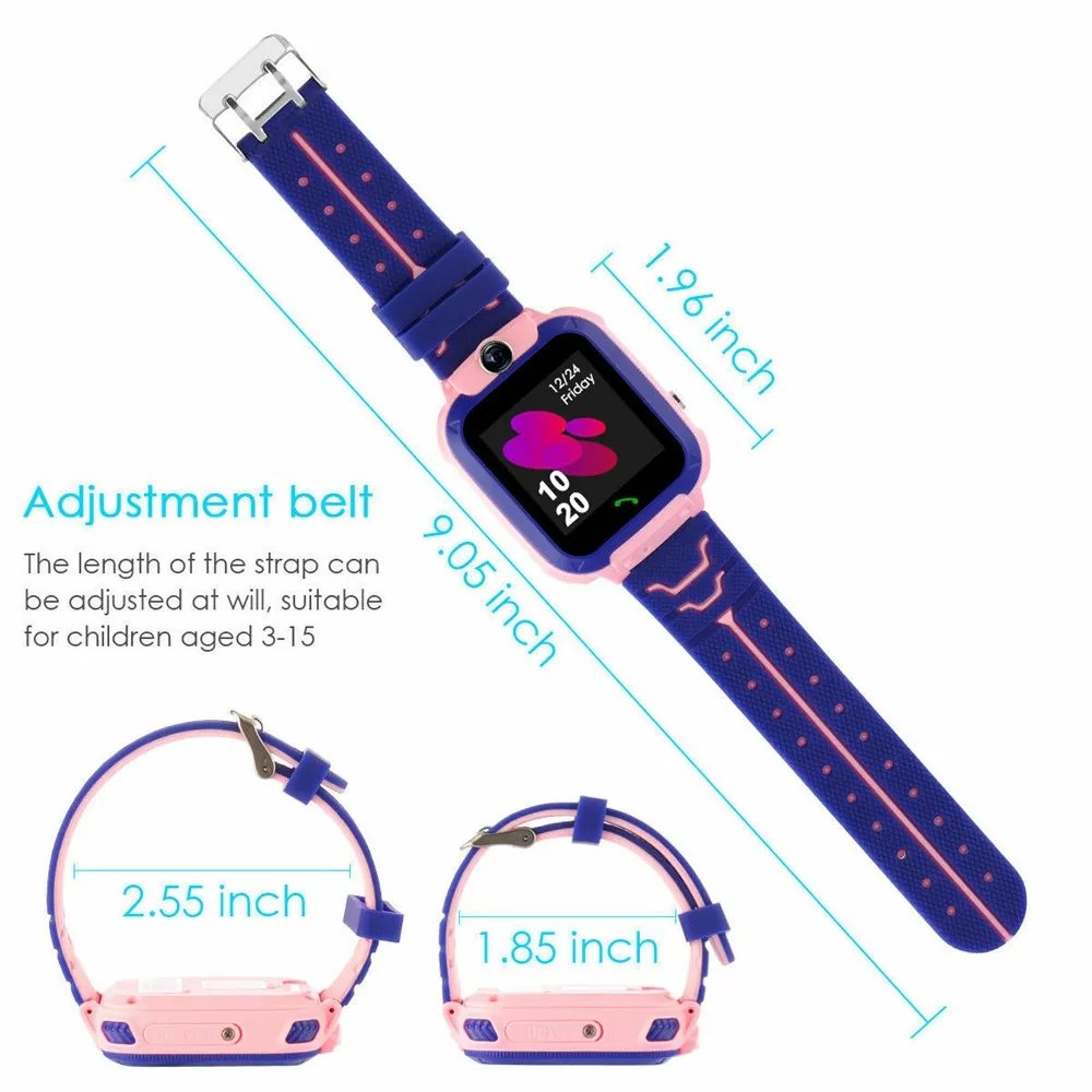 Q12 Baby Watch Location Tracker 1.44 Inch alarm waterproof SOS phone call wrist LBS Kid Smart Watch for kids girls