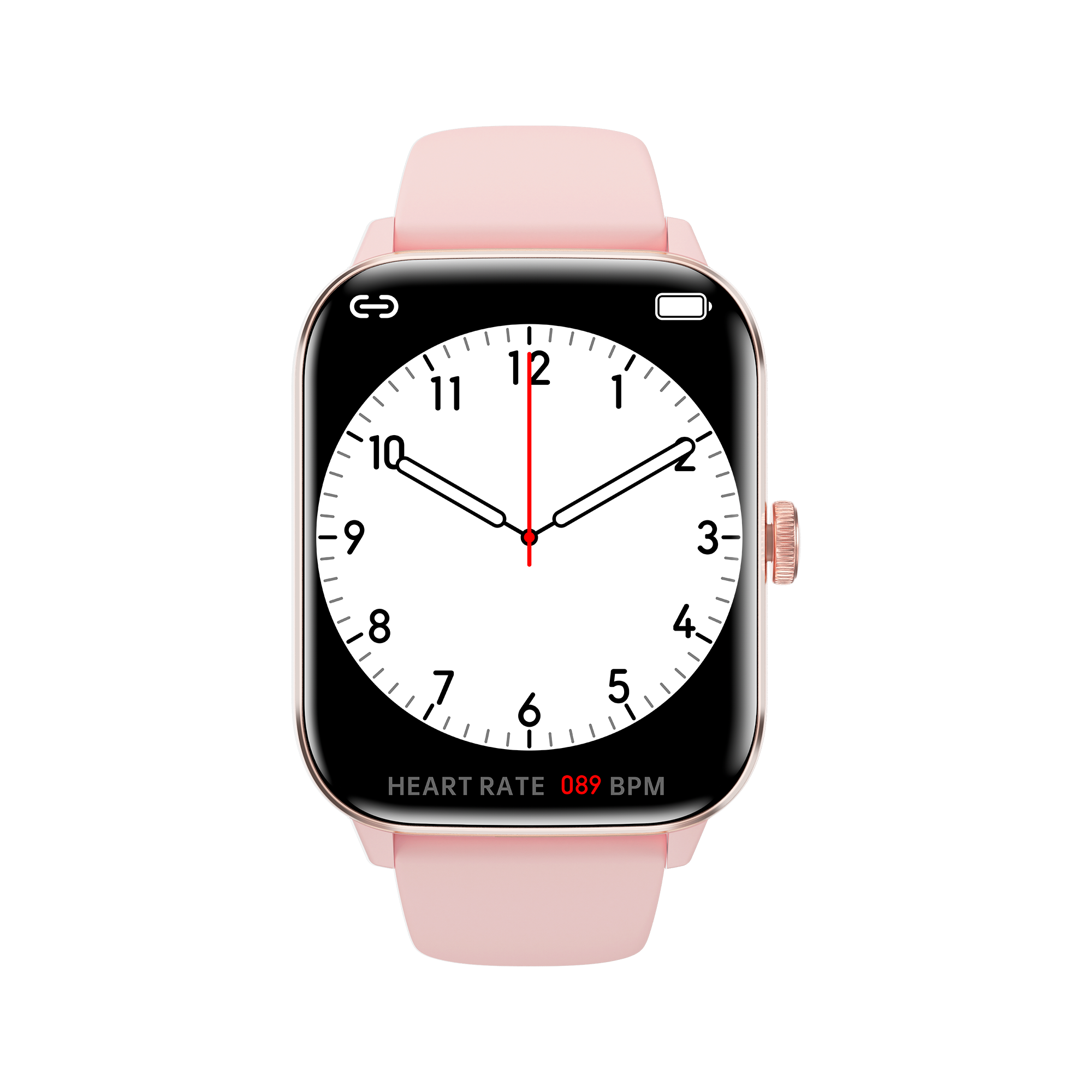 Popular Social Media Notifications Stainless Steel Smart Watch With Custom Dial And Heart Rate Monitor