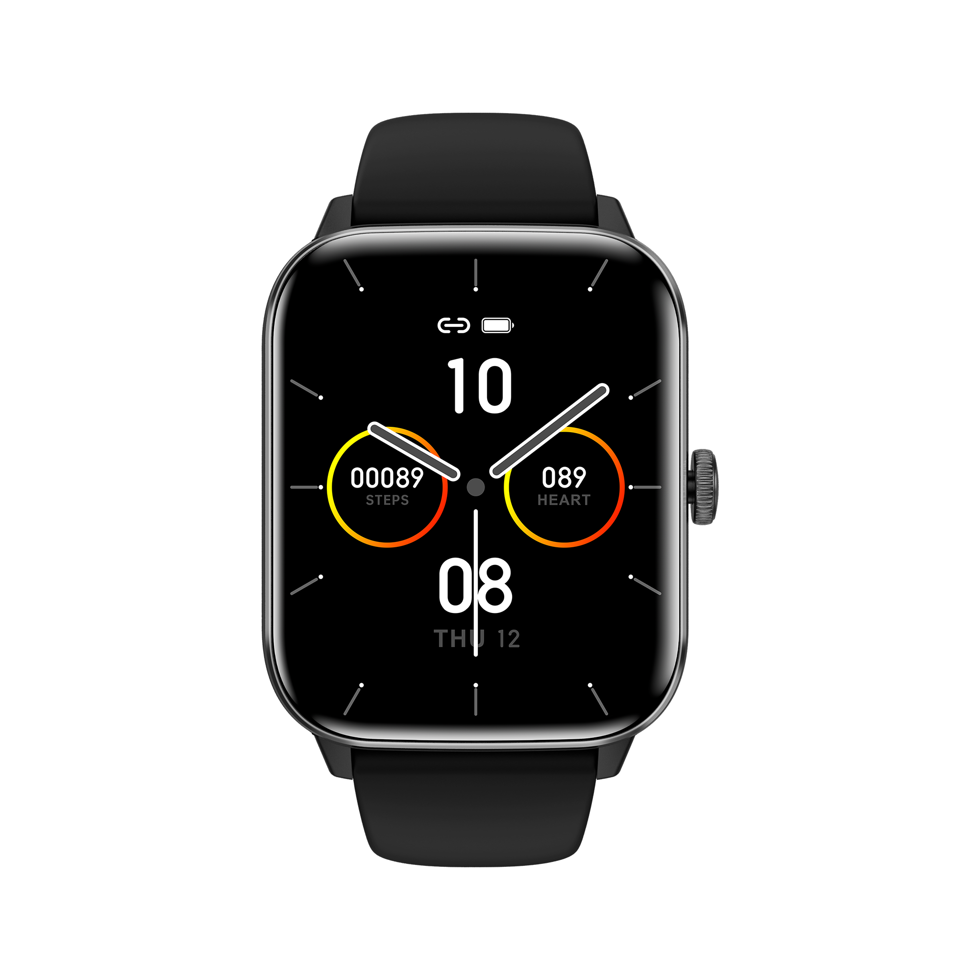Popular Social Media Notifications Stainless Steel Smart Watch With Custom Dial And Heart Rate Monitor