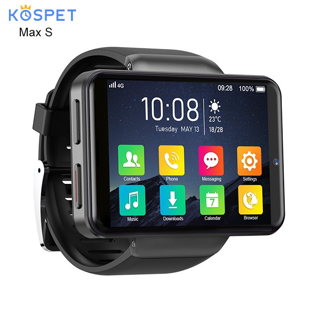 New Ticwris Max S 4G Android Smart Watch 2.4 "Face Display ID 2000mAh 3GB 32GB 8MP Dual Camera GPS Men Smartwatch 2020