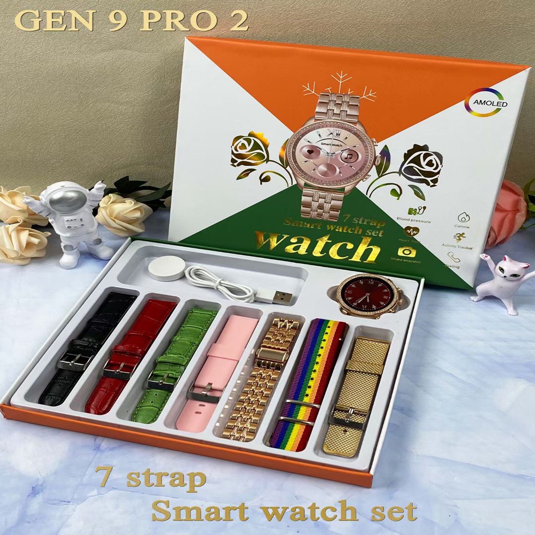 Factory Supply Gen9 Pro 2 Smartwatch Women Fitness Tracker Smart Watch Health Monitor Sports Tracker 7in1 Smart Bracelet