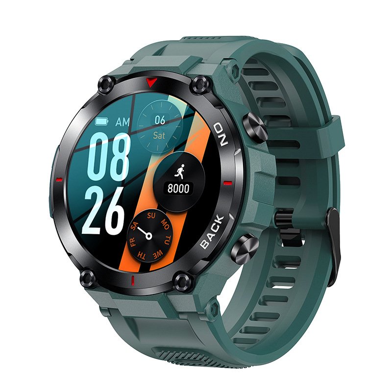 K37 Outdoor GPS Blood Pressure BT call IP68 1.32 Inch Screen Round Fitness Tracker reloj inteligente Sport Smart Watch 2024 NEW
