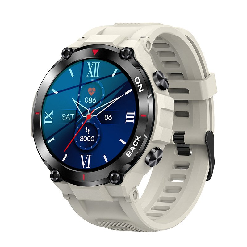 K37 Outdoor GPS Blood Pressure BT call IP68 1.32 Inch Screen Round Fitness Tracker reloj inteligente Sport Smart Watch 2024 NEW