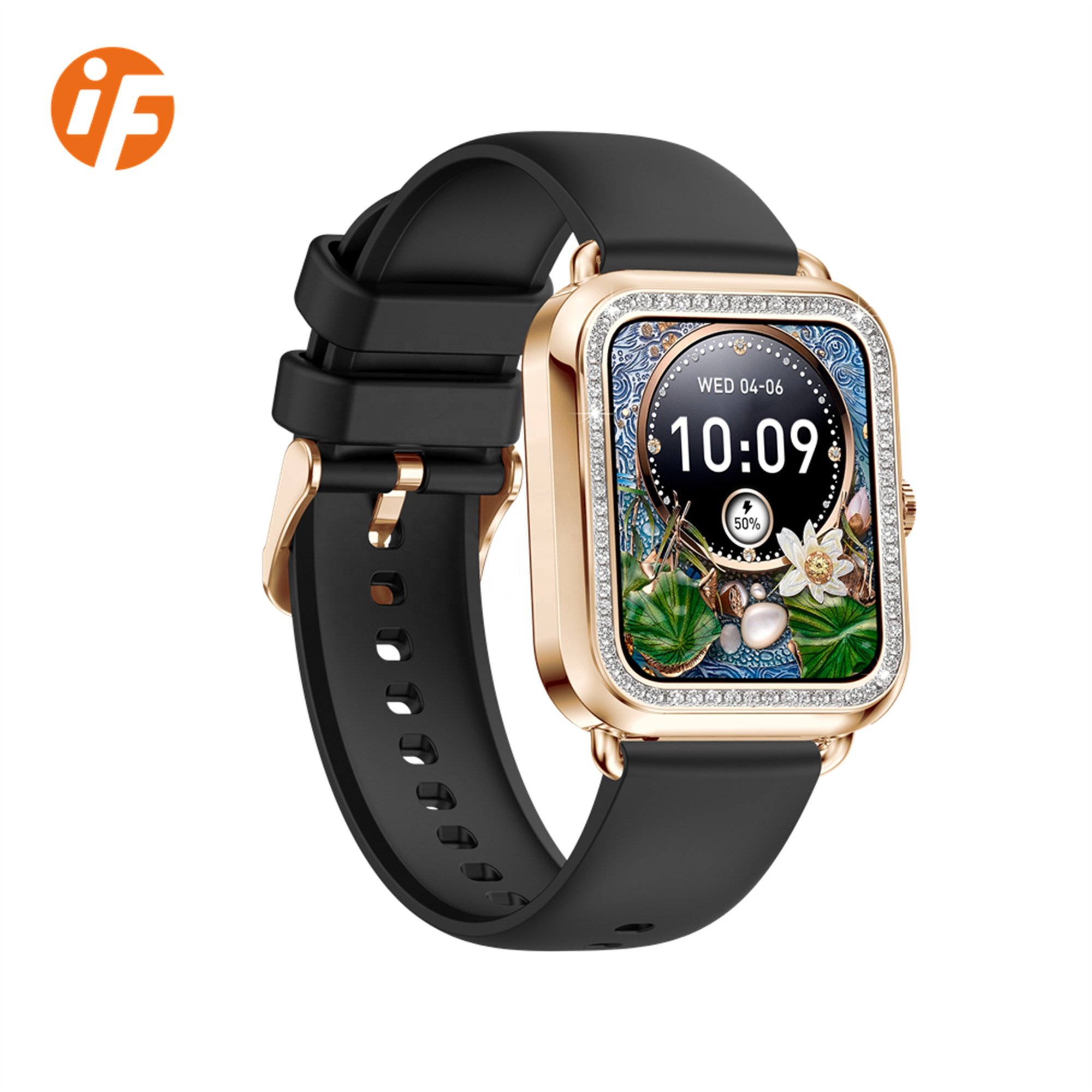 INNOFOVO 1.57'' Women Ladies Smart Watch 2023 with Call Reminder Heart Rate Monitor
