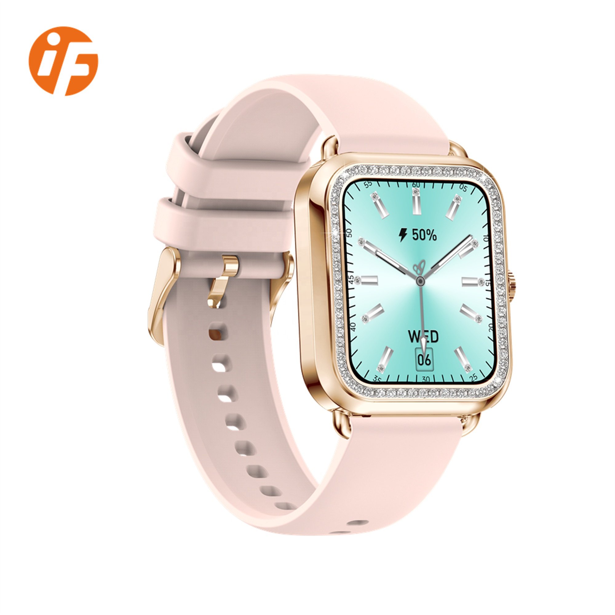 INNOFOVO 1.57'' Women Ladies Smart Watch 2023 with Call Reminder Heart Rate Monitor