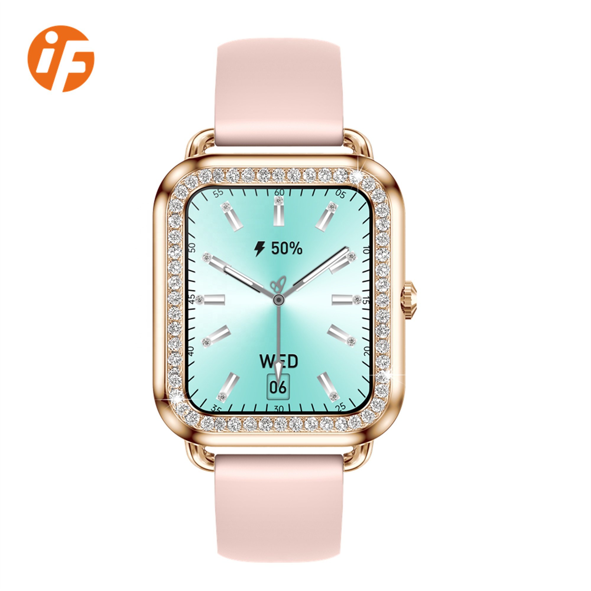 INNOFOVO 1.57'' Women Ladies Smart Watch 2023 with Call Reminder Heart Rate Monitor