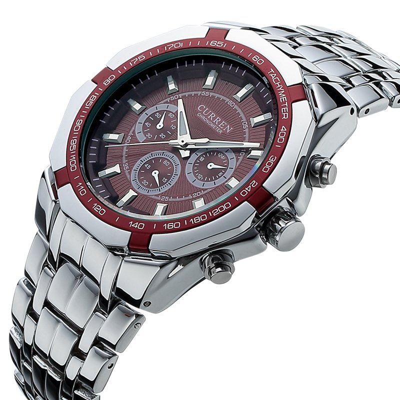 CURREN 8084 Fashion Men's Business Watch chronograph Waterproof Clock Luxury Relogio Montre Stainless Steel Quartz Wrist Watch