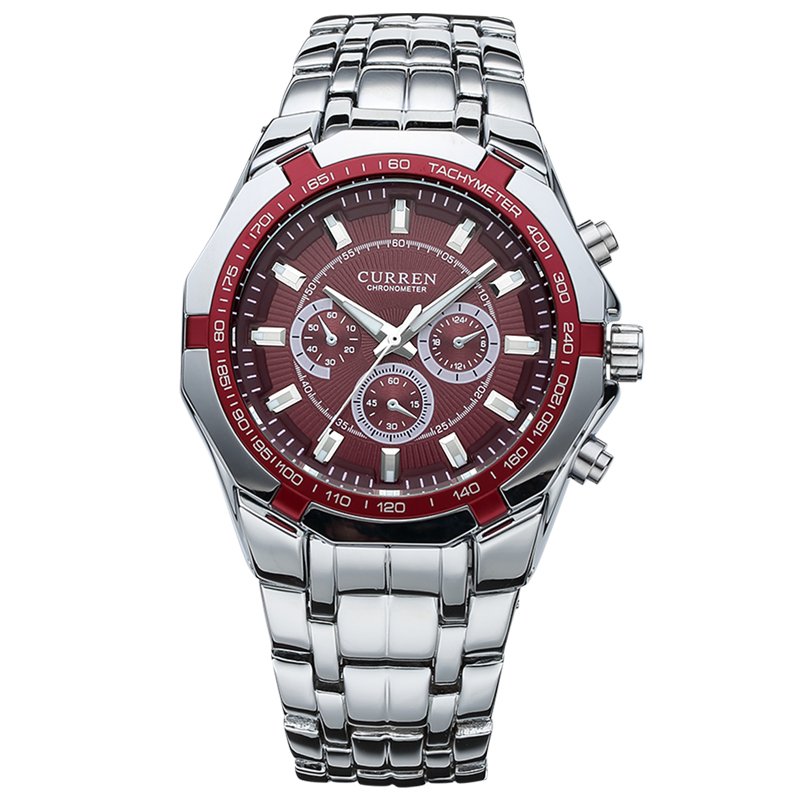 CURREN 8084 Fashion Men's Business Watch chronograph Waterproof Clock Luxury Relogio Montre Stainless Steel Quartz Wrist Watch