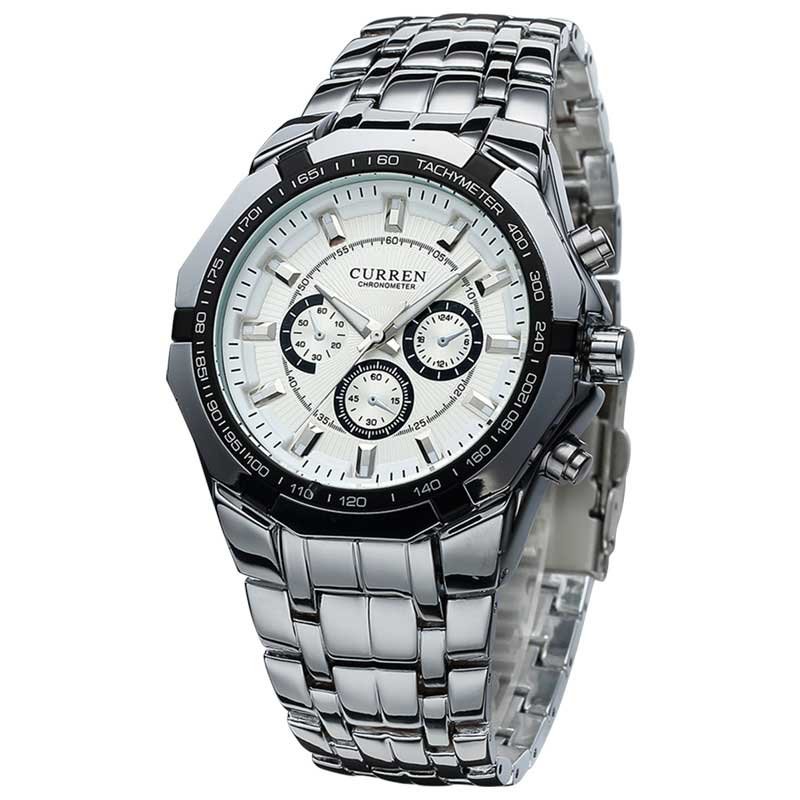 CURREN 8084 Fashion Men's Business Watch chronograph Waterproof Clock Luxury Relogio Montre Stainless Steel Quartz Wrist Watch