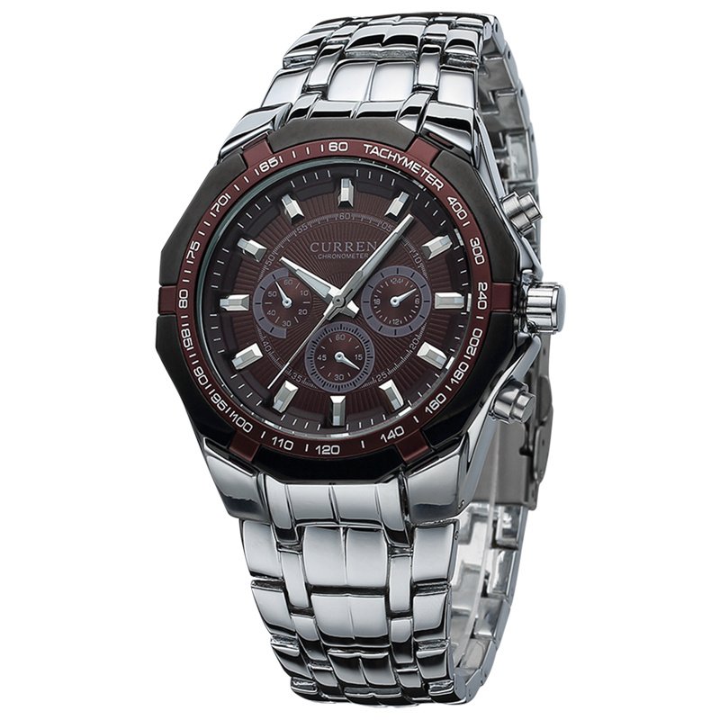 CURREN 8084 Fashion Men's Business Watch chronograph Waterproof Clock Luxury Relogio Montre Stainless Steel Quartz Wrist Watch