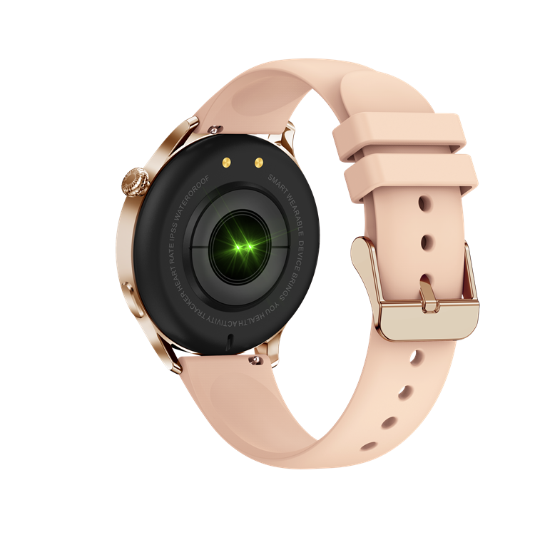 Hot Sale Smart Watches Ak37 Rose Gold Stainless Steel Health Monitor Reloj Smart Watch For Bt Calling